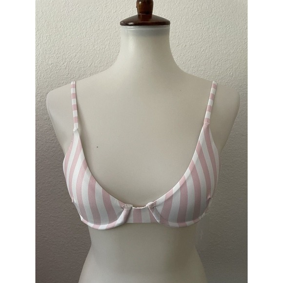 Kenny Flowers Swim Bikini Top Boca Striped Swimwear - Picture 1 of 7